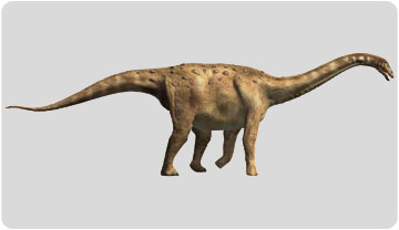 Ilustración de un titanosaurio, como el que puso los huevos encontrados y muy característico de Tierra de Dinosaurios.  Oscar Sanisidro/Dinosaurios del Levante Peninsular, ICP.