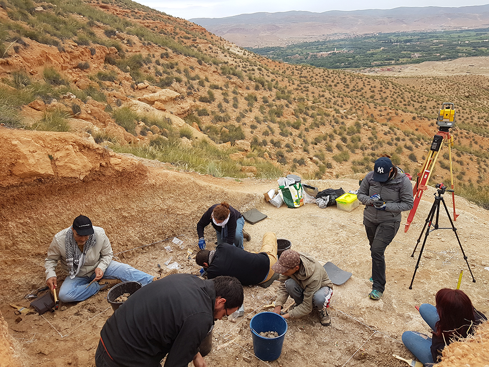 Excavació al jaciment de Guefaït-4 (foto: Antonio Rodríguez / IPHES-CERCA)