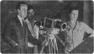 Miquel Crusafont durante el rodaje del documental. Primer Plano, 1951.