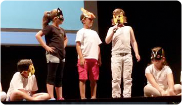Niños y niñas de 2º de Samuntada presentan el trabajo sobre los animales realizado 